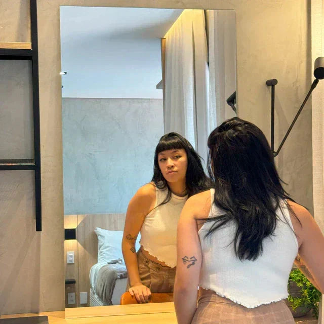 Espejo rectangular delgado 50 x 110 cm