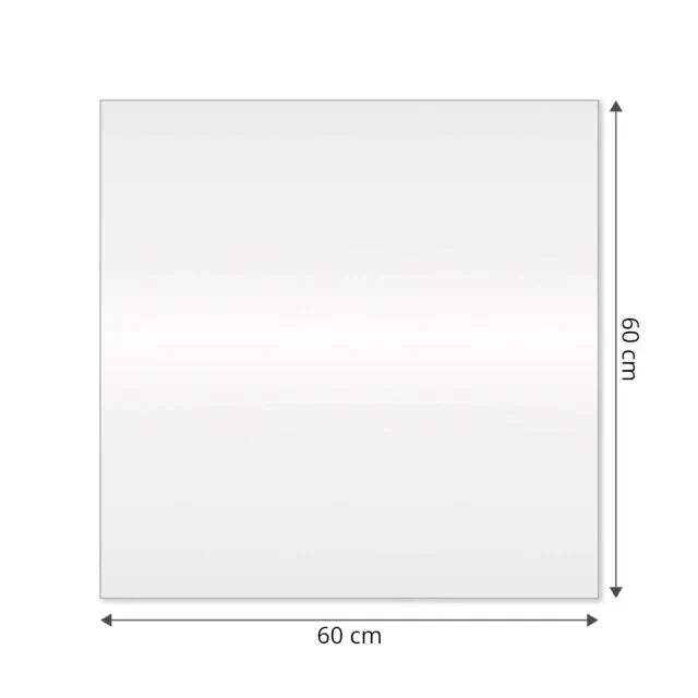 Espejo cuadrado delgado con LED 60 x 60 cm